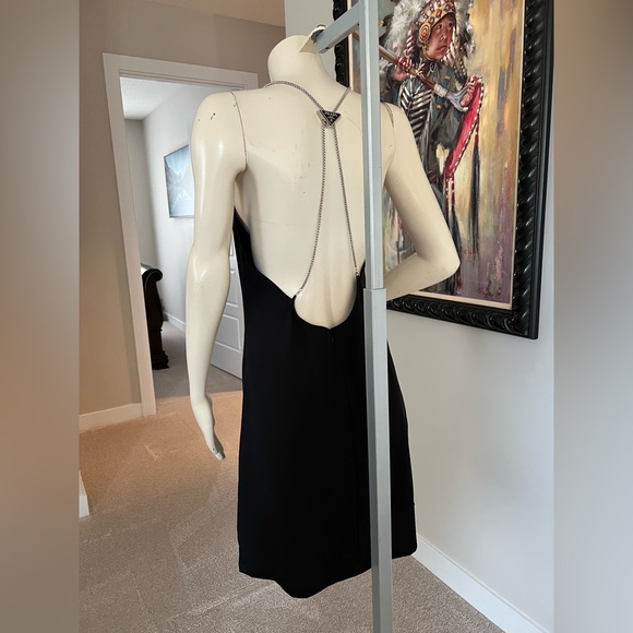 Prada Black Chain-Strap Dress – Strapless, 100% Cotton - Picture 7 of 14
